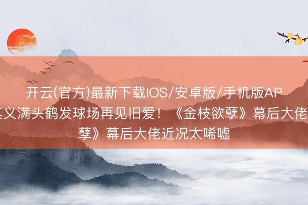 开云(官方)最新下载IOS/安卓版/手机版APP 68岁戚其义满头鹤发球场再见旧爱！《金枝欲孽》幕后大佬近况太唏嘘